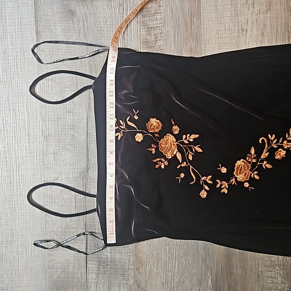 Floor Length Velvet Dress - Picture 7 of 12